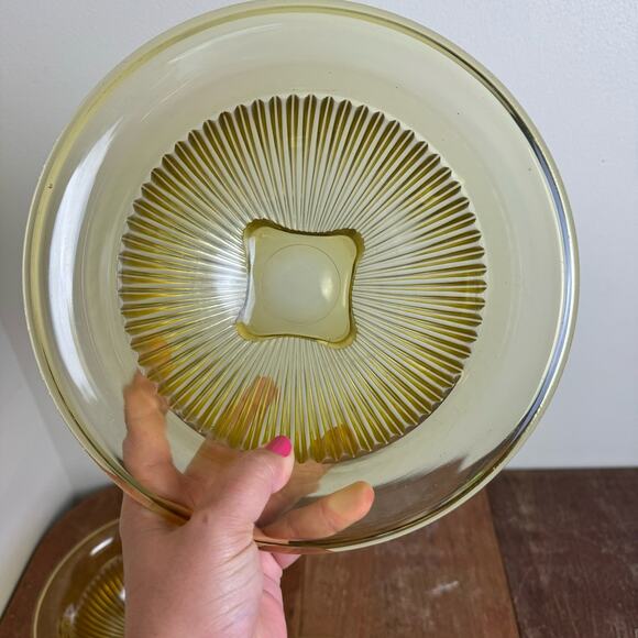 Federal Glass Set of 3 nesting yellow depression era Mixing serving bowls - Picture 4 of 6